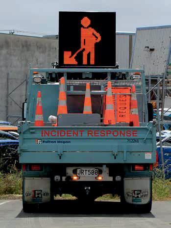 Vehicle mounted warning display
