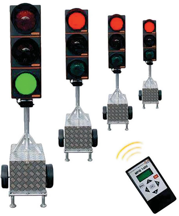 MPB 1400 timer-controlled portable traffic lights